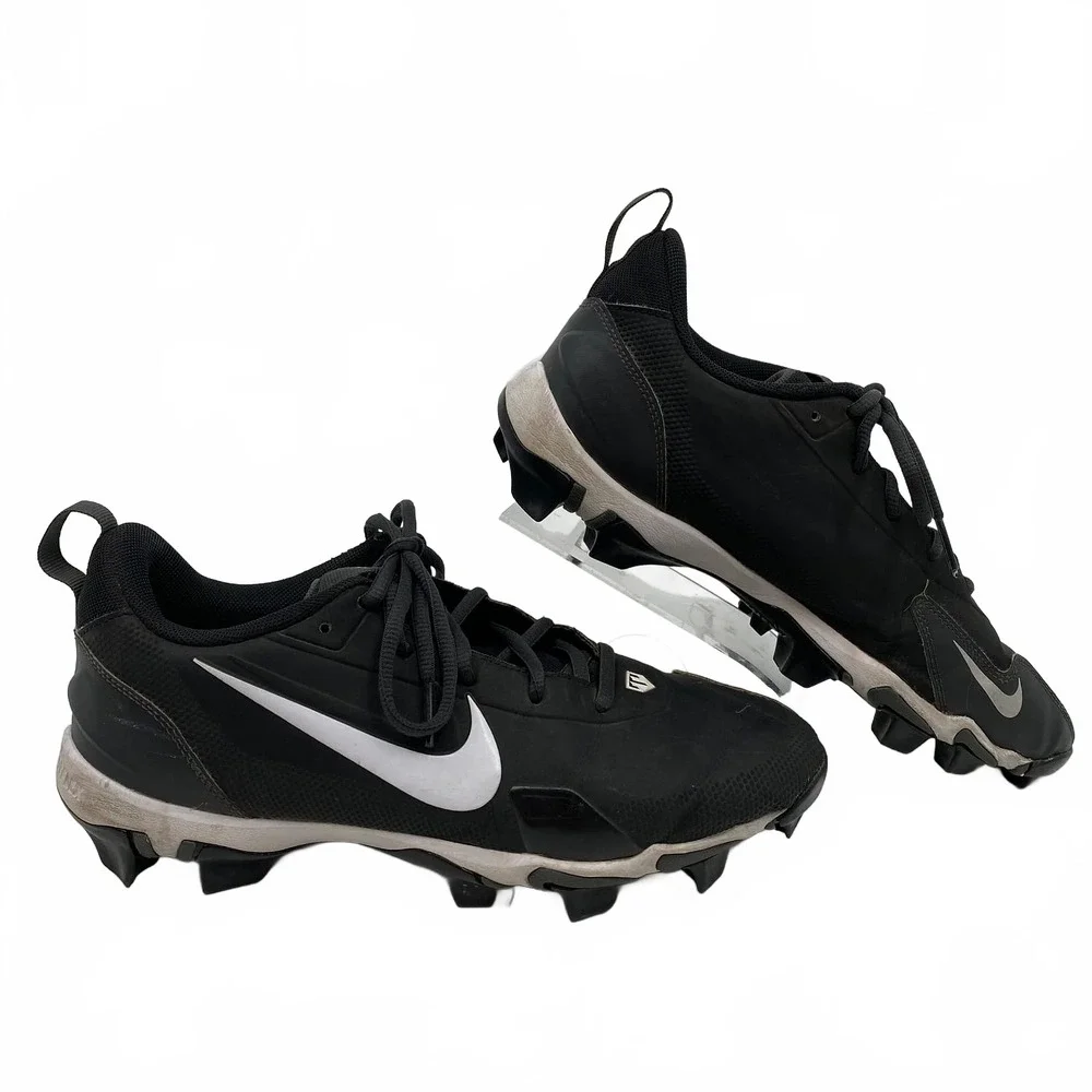 Nike Black Trout Cleats | Men's Regular US7 Leather Cleats